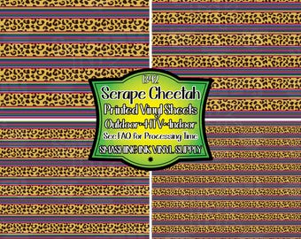 Serape Cheetah Adhesive Vinyl | Heat Transfer | Faux Leather | Laser Safe Materials