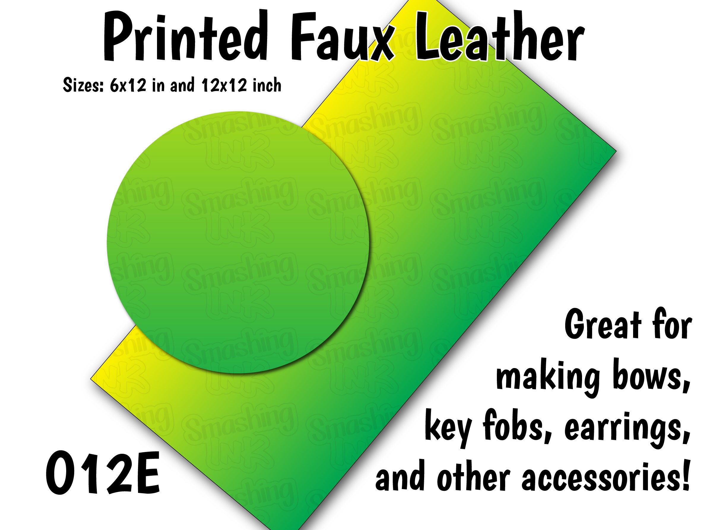 Red Green Yellow Ombre ☆ Pattern Vinyl, Faux Leather