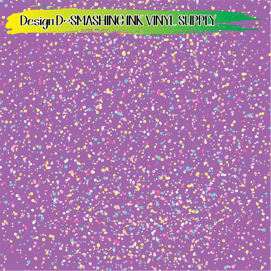 Colorful Confetti Vinyl/Printed Heat Transfer Vinyl/Patterned Etsy