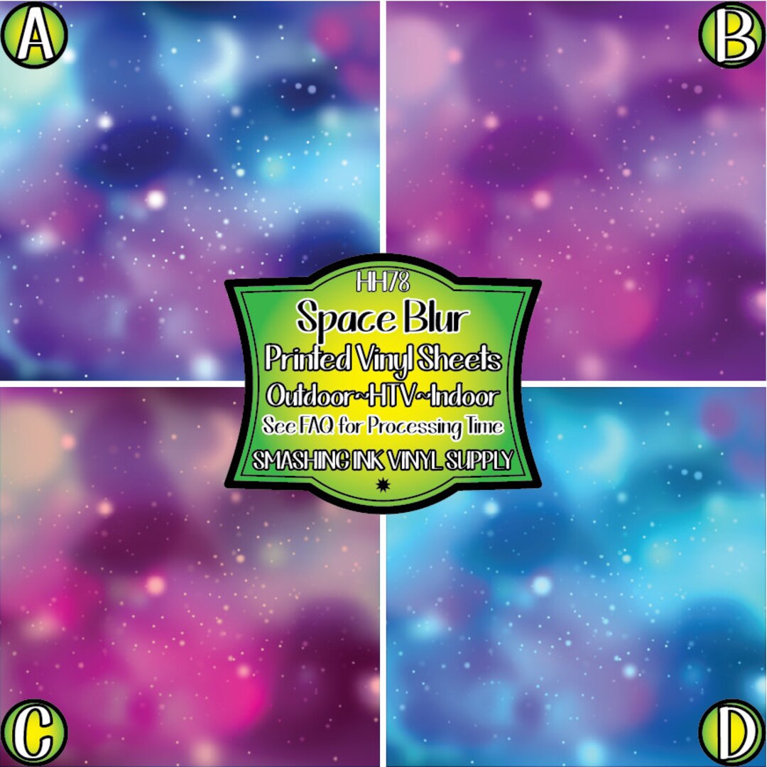 Space Galaxy Vinyl/printed Stars Heat Transfer Vinyl/patterned Vinyl