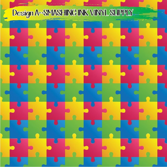 Autism Color Vinyl Pack Oracal 651 Vinyl, Glitter Vinyl, Autism