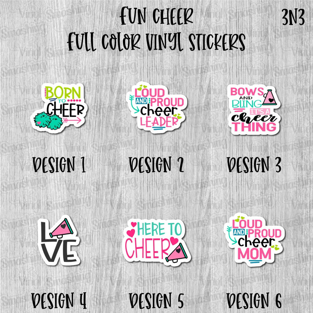 Fun Cheer Full Color Sticker/printed Vinyl Sticker/printed Vinyl Decal ...
