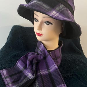 Purple Plaid Fedora - Etsy display picture 2