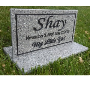 Memorial Plaque Stand Add-On Options Choice of Steel Ground Stakes or Matching Corian Base w/ or w/o Stakes image 2