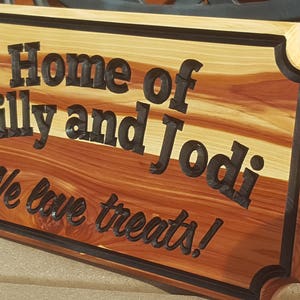 Family Sign Cedar Newlywed Wood House Warming Closing Realtor Gift Personalized Custom Fancy Shape 画像 2