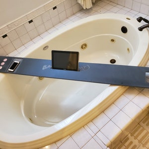 X-Large 46-50&quot; x 8&quot; Bath Tub Tray Custom Made to Order Corian Caddy Tablet Cell Phone IPad Candles Relax Mom Garden Jacuzzi Hot Spa 112-33