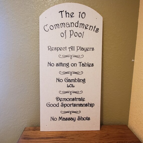 The Ten Commandments Laser Engraved Cherry 12 Inches Tall Wall D/écor