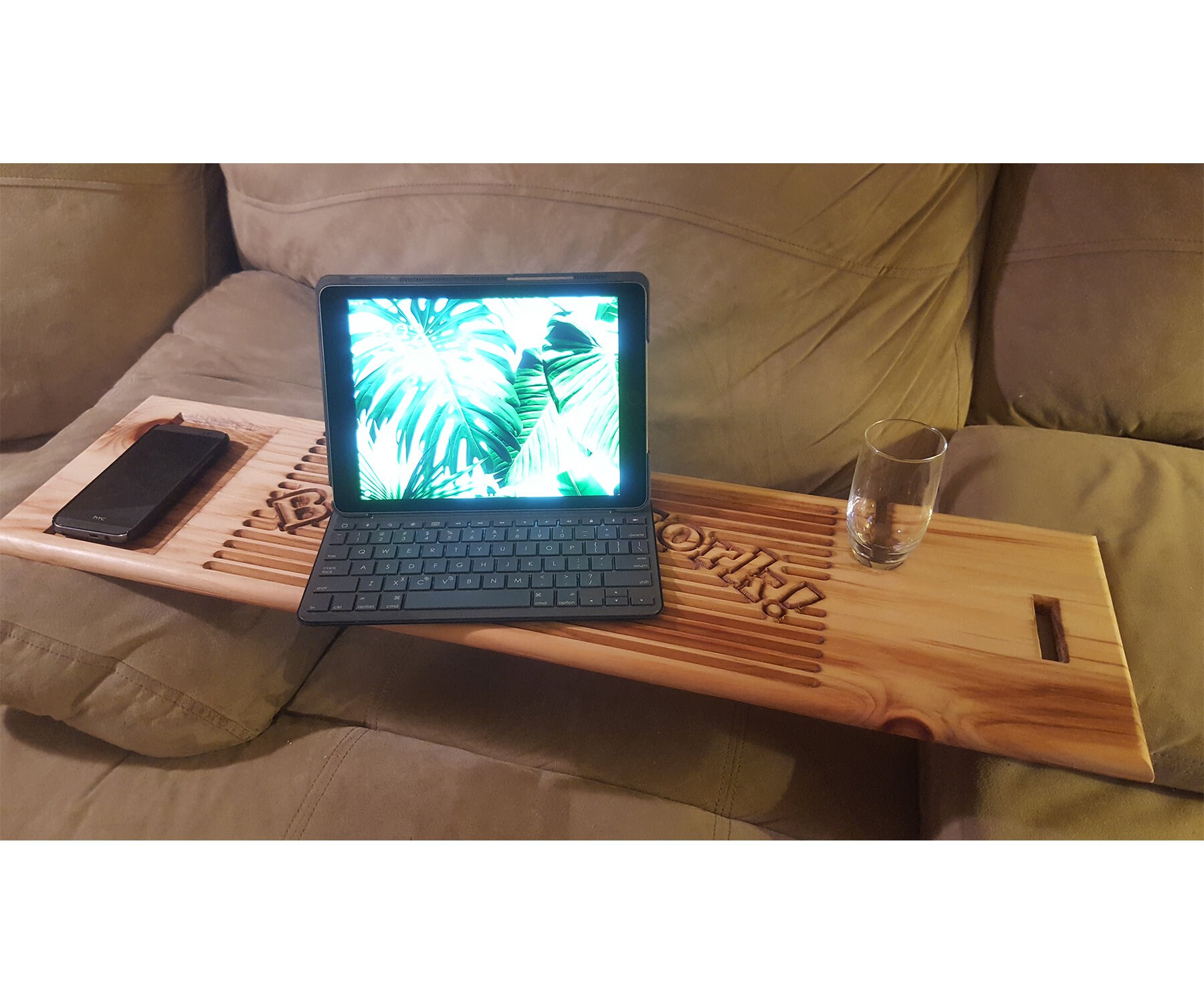 Custom Lap Desk Wood Laptop Stand Bath Caddy Custom Bath Tray | Etsy