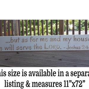 As for me and my house, we will serve the LORD Joshua 24:15 Carved Routed Wood Sign Housewarming Sign Newlywed Christian Jewish Bible Verse image 4