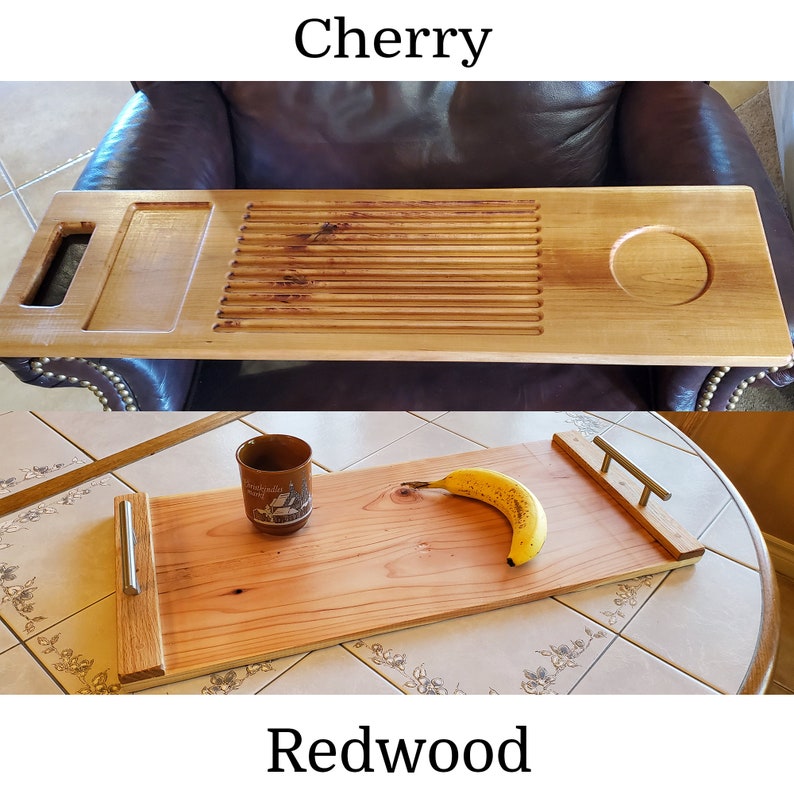 Deep Custom Schoß Schreibtisch Holz Laptop Ständer Badewanne Caddy Custom Bath Tray iPad Tablet Handy Halter Chef Geschenk Studenten Geschenk bis zu 11,5x35 Bild 7