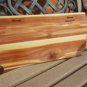 Signo de la familia Cedro recién casado casa de madera calentando cierre regalo personalizado personalizado forma elegante imagen 4