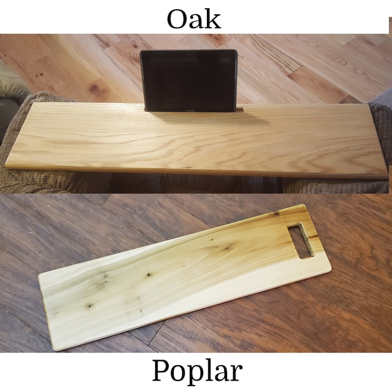 Deep Custom Lap Desk Wood Laptop Stand Bath Caddy Custom Bath Tray iPad Tablet Cell Phone Holder Executive Gift Student Gift up to 11.5x35 image 9