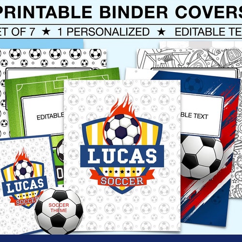 BINDER COVERS Printable 1 Personalized Binder Cover-baseball - Etsy