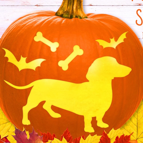 Dachshund Pumpkin Stencil Etsy Dachshund Pumpkin Stencil Etsy