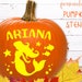 Mermaid Pumpkin Stencil, PRINTABLE Name Pumpkin STENCIL, Personalized ...