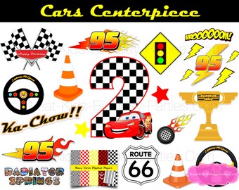 Download Disney CARS Birthday Centerpiece Disney Cars Decorations ...