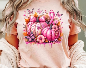 Breast Cancer Awareness Png, Breast Cancer Sublimation Design, Breast Cancer Survivor Png, In October We Wear Pink, Pink Cancer Ribbon Png