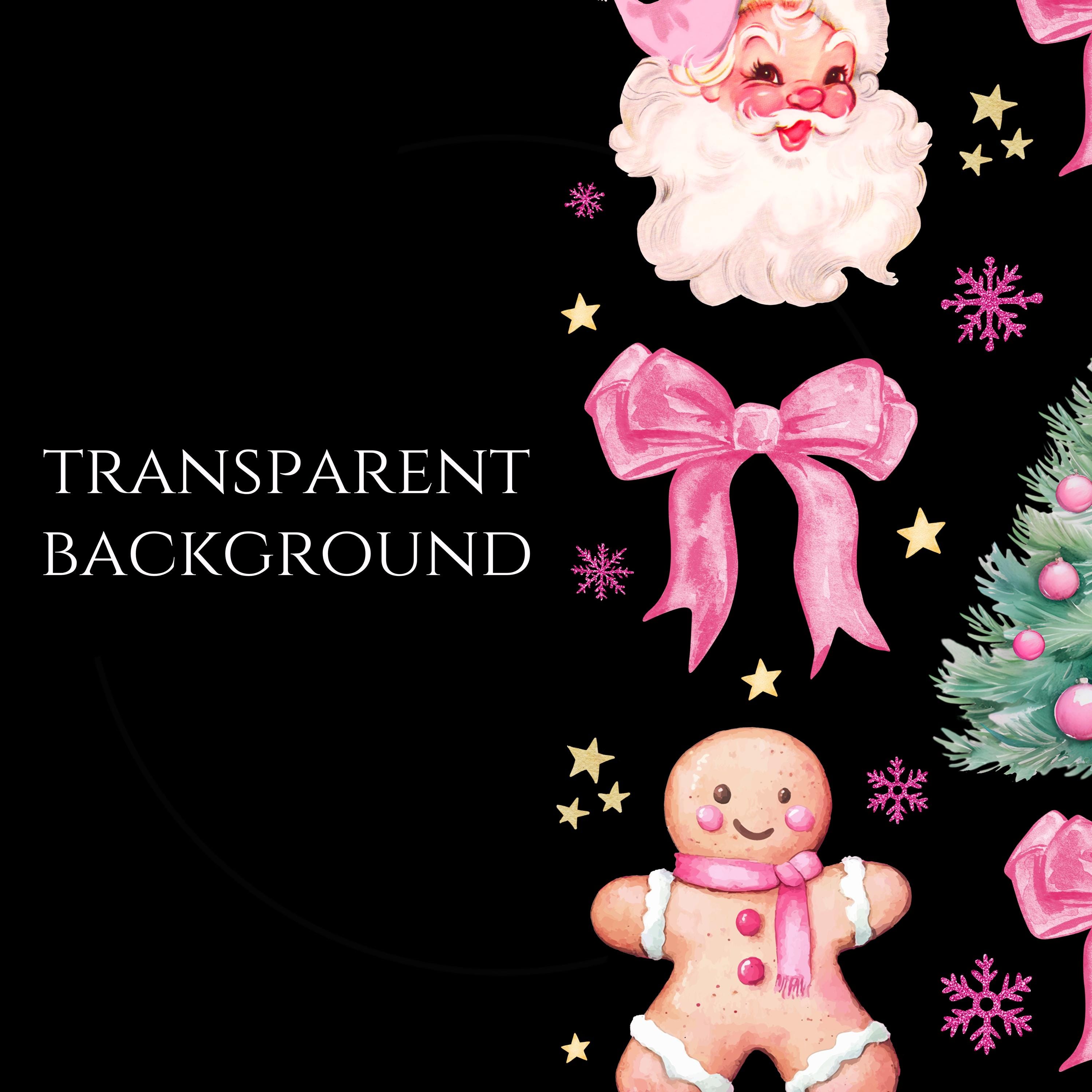 Coquette Bow PNG, Coquette Pink Bow Png, Pink Santa Png, Pink Christmas ...