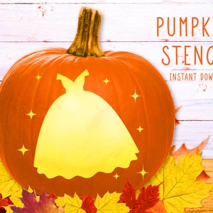 Fairy Princess Pumpkin Stencil Set, Fairytale Fairy Pumpkin Carving ...