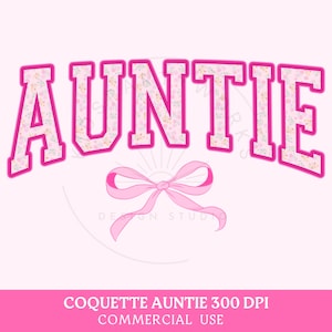 Kokette Tante PNG, Tante PNG, Muttertag Png, rosa Schleife, Oma Shirt Sublimation, Mama & Ich Mutter Tochter Oma Passende Blumen Png