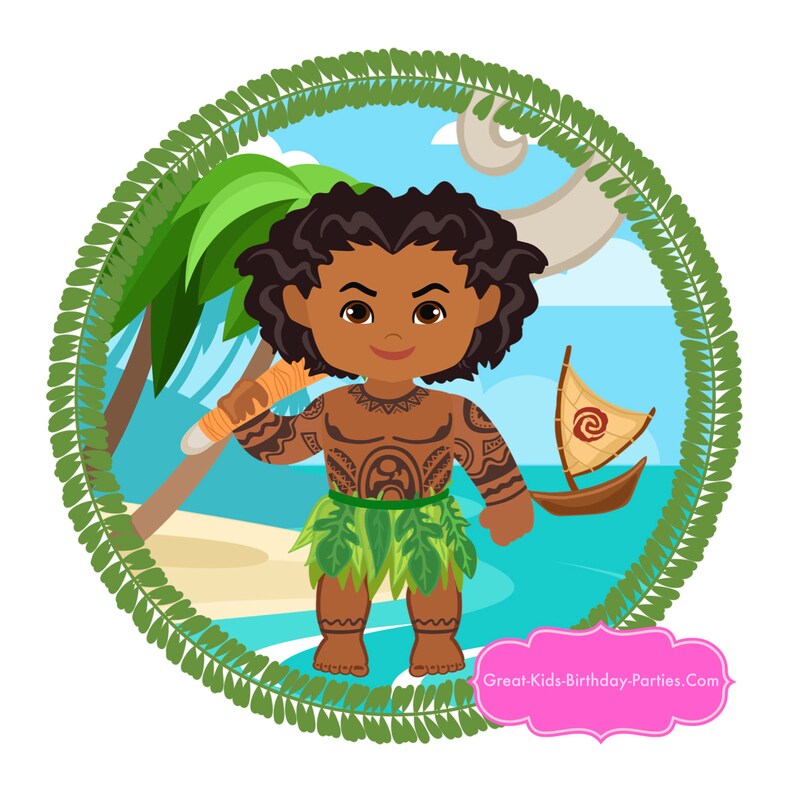 MAUI BIRTHDAY Banner MAUI Party Moana Party Maui Etsy