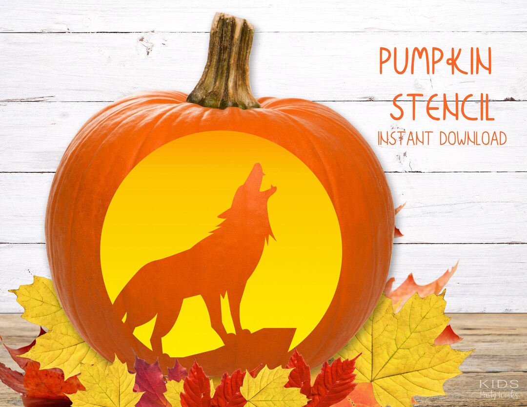 17 Printable Wolf Pumpkin Stencils Mom Wife Busy Life 