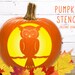 Owl Pumpkin Stencil, PRINTABLE Pumpkin Stencil, Jack O' Lantern ...