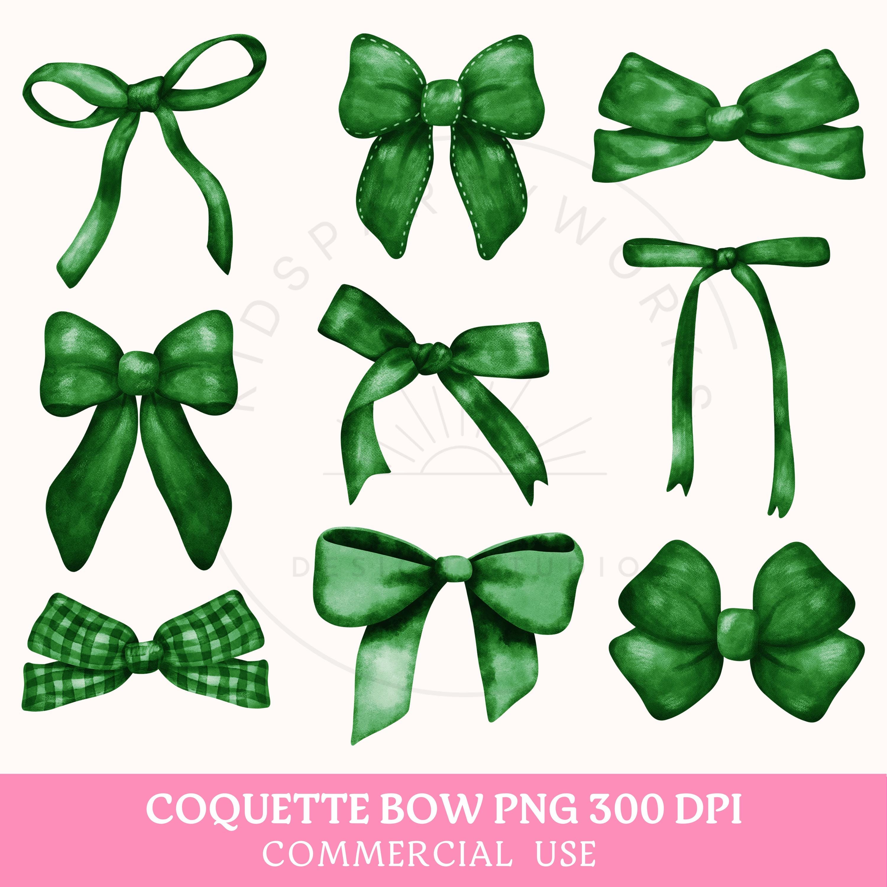 Lazo verde png - Etsy México, image size:3000x3000