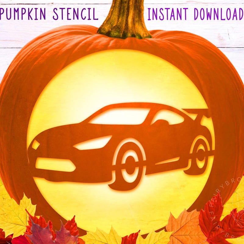 Lightning Mcqueen Pumpkin Stencils Etsy