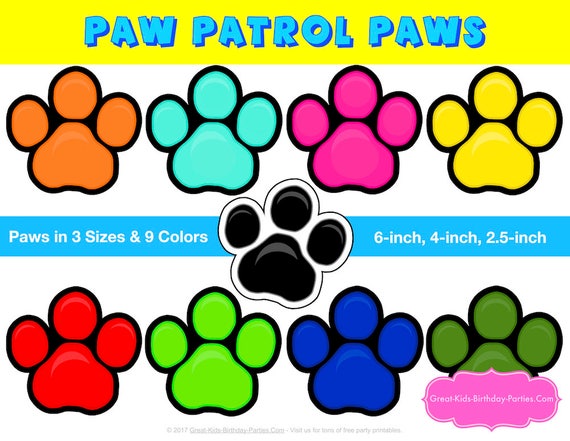 PAW PATROL Printable PAW Print - Paw Patrol Birthday - Paw Patrol Bash - Paw Patrol Decorations - Picture Booth Props - Paw Patrol Video games image about Paw Patrol Printable Decorations known as PAW PATROL Printable PAW Print - Paw Patrol Birthday - Paw Patrol Bash - Paw Patrol Decorations - Image Booth Props - Paw Patrol Video games