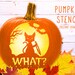 Cat What Funny Cat Pumpkin Stencil, Cat PRINTABLE Stencil, Jack O ...