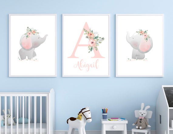 elephant wall art nursery