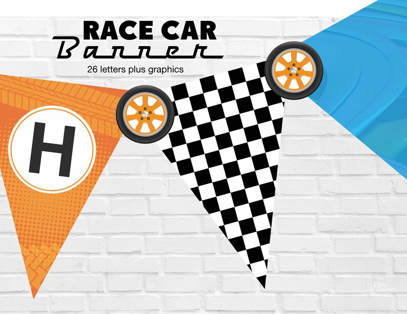 Race Car Birthday Banner Race Car Party Racing Birthday | Etsy