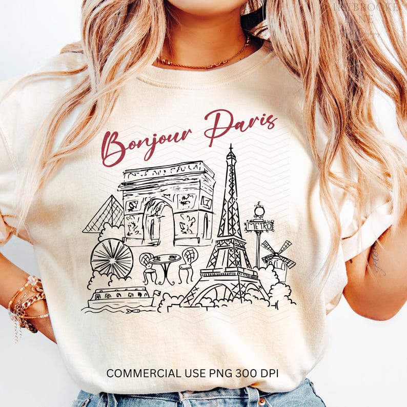 Paris PNG, Eiffelturm Png, Paris Clip Art, Frankreich Clipart, Sommerreise, Paris Vacay, Mädchenreise Png, Bachelorette-Shirt Png Sublimation Bild 3