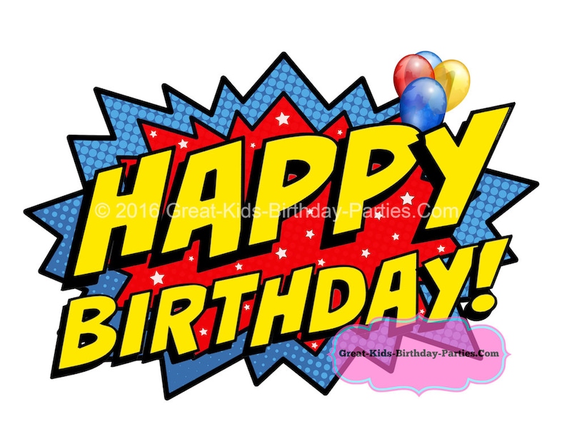 SUPERHERO WORD BUBBLES Superhero Printables Superhero Party - Etsy Australia