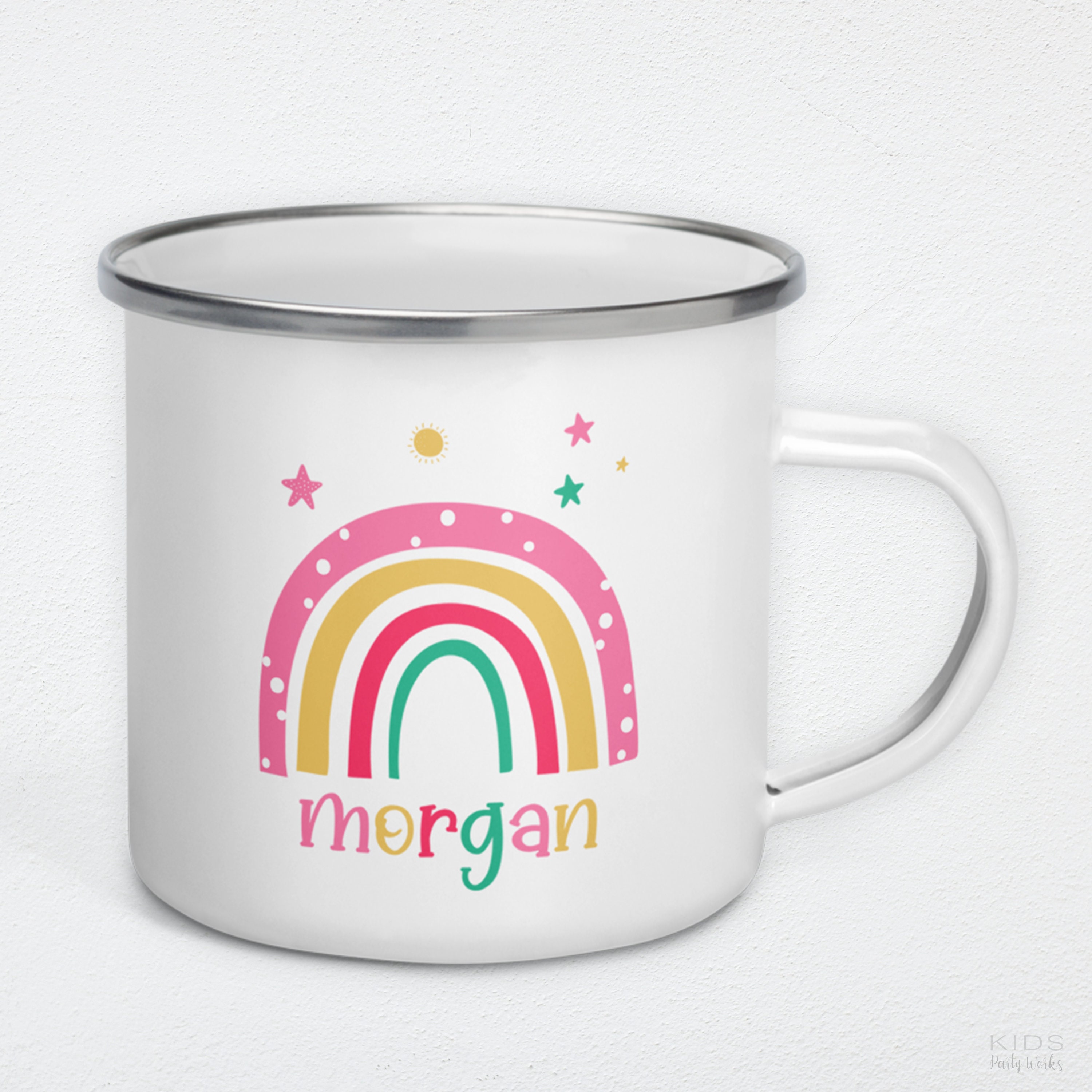 Enamel Mug Kids Personalized Cute Kids Mug Kids Enamel Mug - Etsy