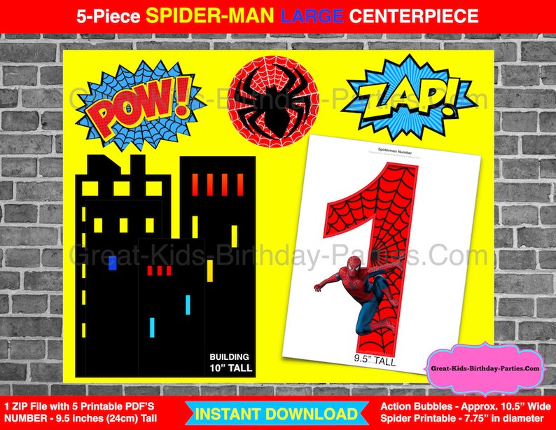 spiderman party supplies spiderman party instant download spiderman clipart spiderman printable number 1 centerpiece spiderman birthday centerpieces table decor home living stokfella com