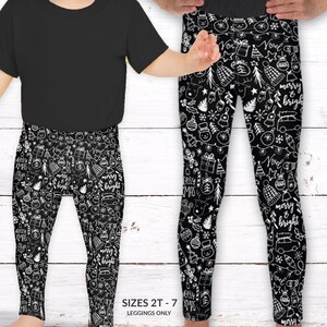 Girls Leggings, Leggings for Girls, Kids Christmas Leggings, Girl Yoga Pants, Toddler Pants, XMAS Outfit Bottoms, Christmas Tights Gifts