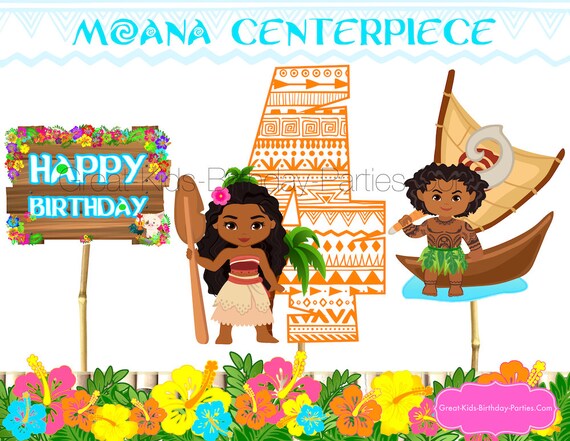 Moana Centerpiece Moana Party Moana Party Supplies Moana Birthday Moana Decorations Moana Printables Instant Download Number 4 By Kids Party Works Catch My Party Moana Centerpiece Moana Party Moana Party Supplies Moana Birthday Moana Decorations Moana Printables Instant Download Number 4 By Kids Party Works Catch My Party