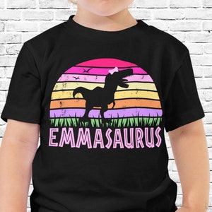 Dinosaur Shirt Girl, Kids Dinosaur Shirt, Dinosaur Birthday Shirt, Toddler T-shirt, Girl Birthday Party, Pink Dino, T-Rex, Dino With Bow Tee image 8