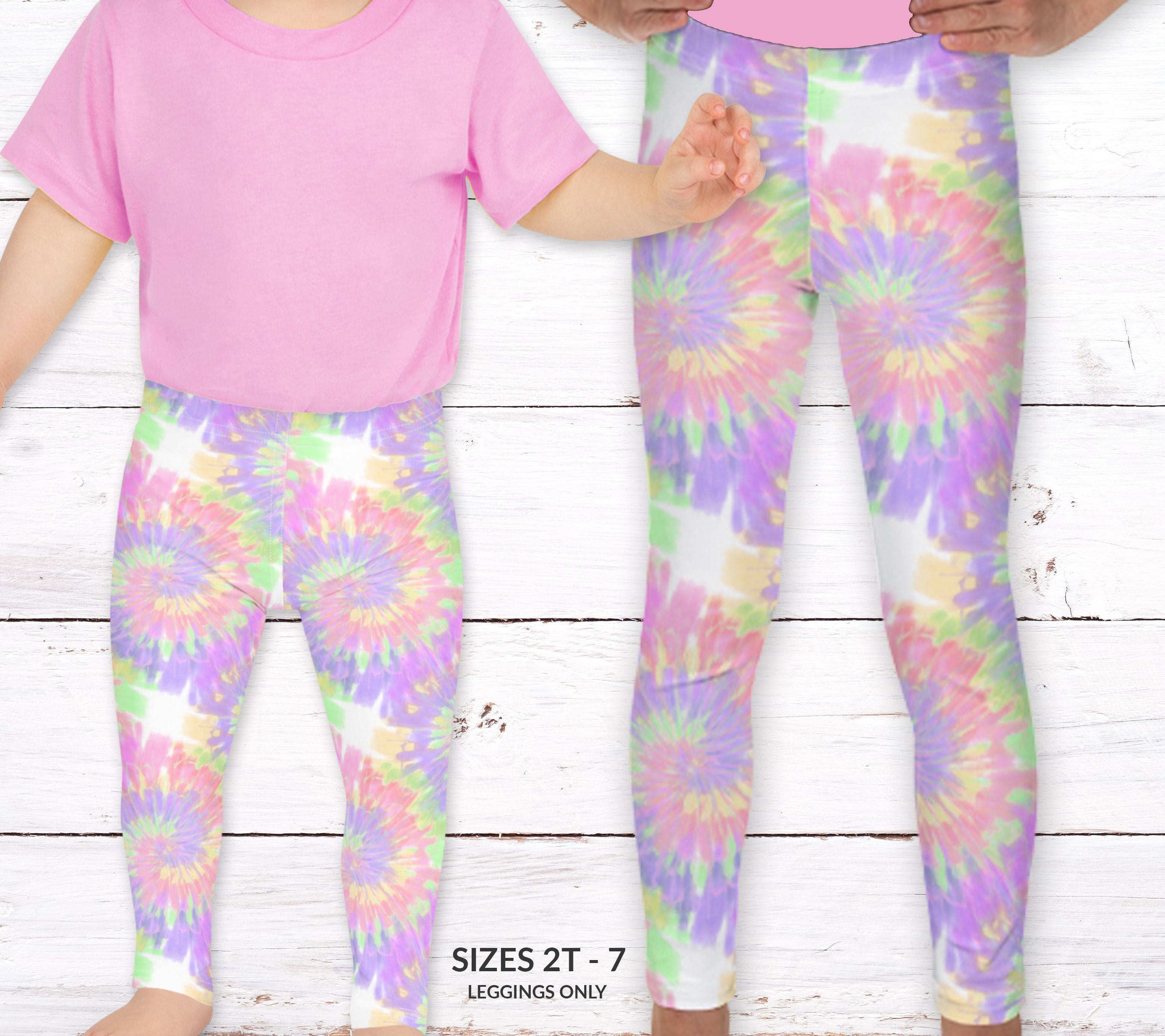 Legging LaRok Fille Tie-dye, Coton, Bas Resserré, Taille 6X, Neuf Avec étiquettes