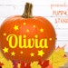 PRINTABLE Name Pumpkin STENCIL - Personalized Pumpkin STENCIL - Pumpkin ...