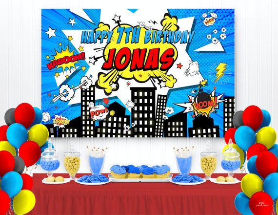 Decoraciones de Superhéroes Feliz Cumpleaños Superhéroe superheroes decoracion Decoraciones de Superhéroes Feliz Cumpleaños Superhéroe