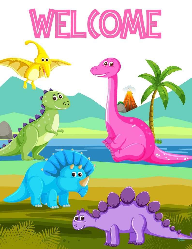 Dinosaur Birthday Banner Dinosaur Alphabet Dino Printable Etsy Dinosaur birthday banner dinosaur alphabet dino printable etsy