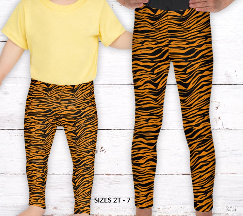 Kid's Tiger Leggings Halloween Costume Girl Leggings Etsy