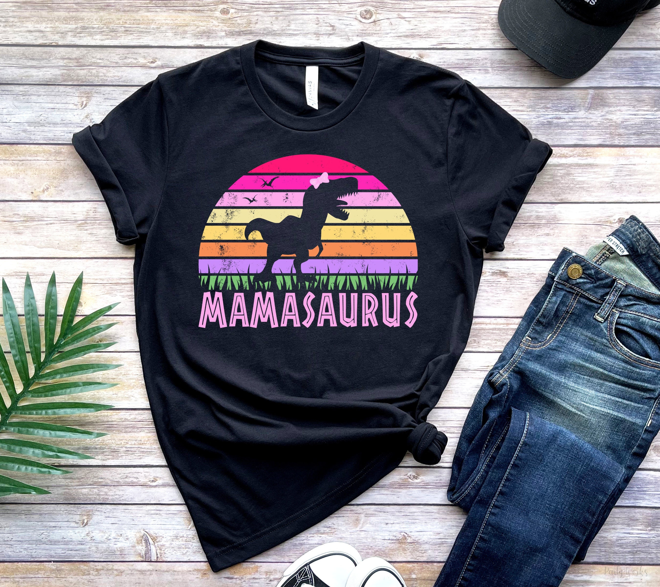 Mamasaurus Dinosaur T-shirt Dinosaur 