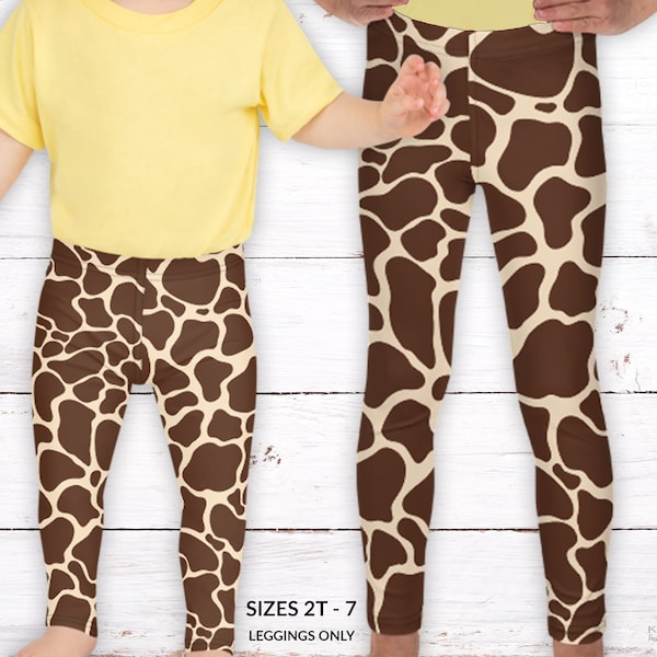 Leggings girafe pour enfants • Costume d'Halloween • Leggings fille • Leggings d'Halloween • Costume de girafe • Leggings pour enfants • Cadeau animal pour tout-petits