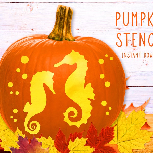 Seahorse Pumpkin Etsy