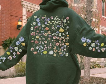 Wildflowers PNG, Floral Cottagecore PNG, Spring Flowers Sublimation Design, Botanical Digital Download File, Summer Flower Nature Design