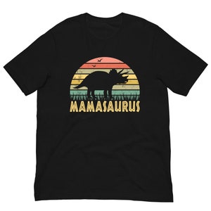 Mama Triceratops Dinosaur T-Shirt Gift for Mother Day Funny